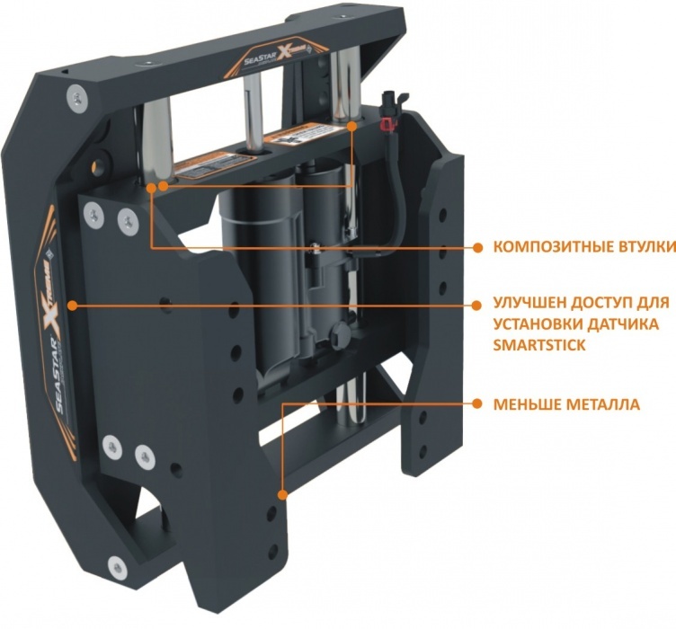 Транцевый лифт SEASTAR STANDART(Dometic) гидравлический до 300 л.с., вылет 10"